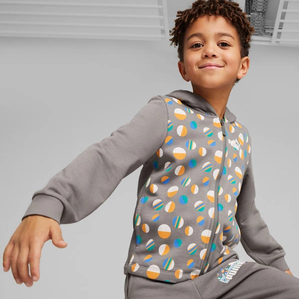 ¡ESS+ SUMMER CAMP! Sudadera con capucha PUMA para pequeños aventureros del verano, ¡diversión asegurada con estilo!